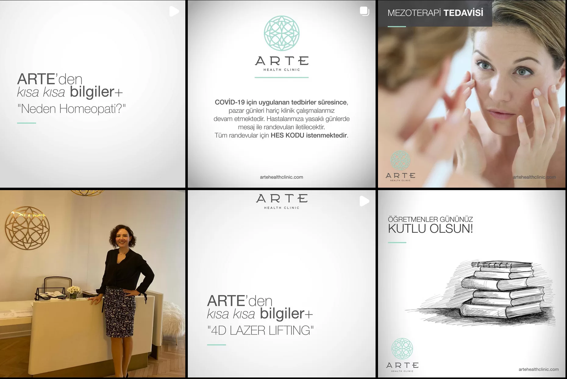 Arte Health Clinic Sosyal Medya